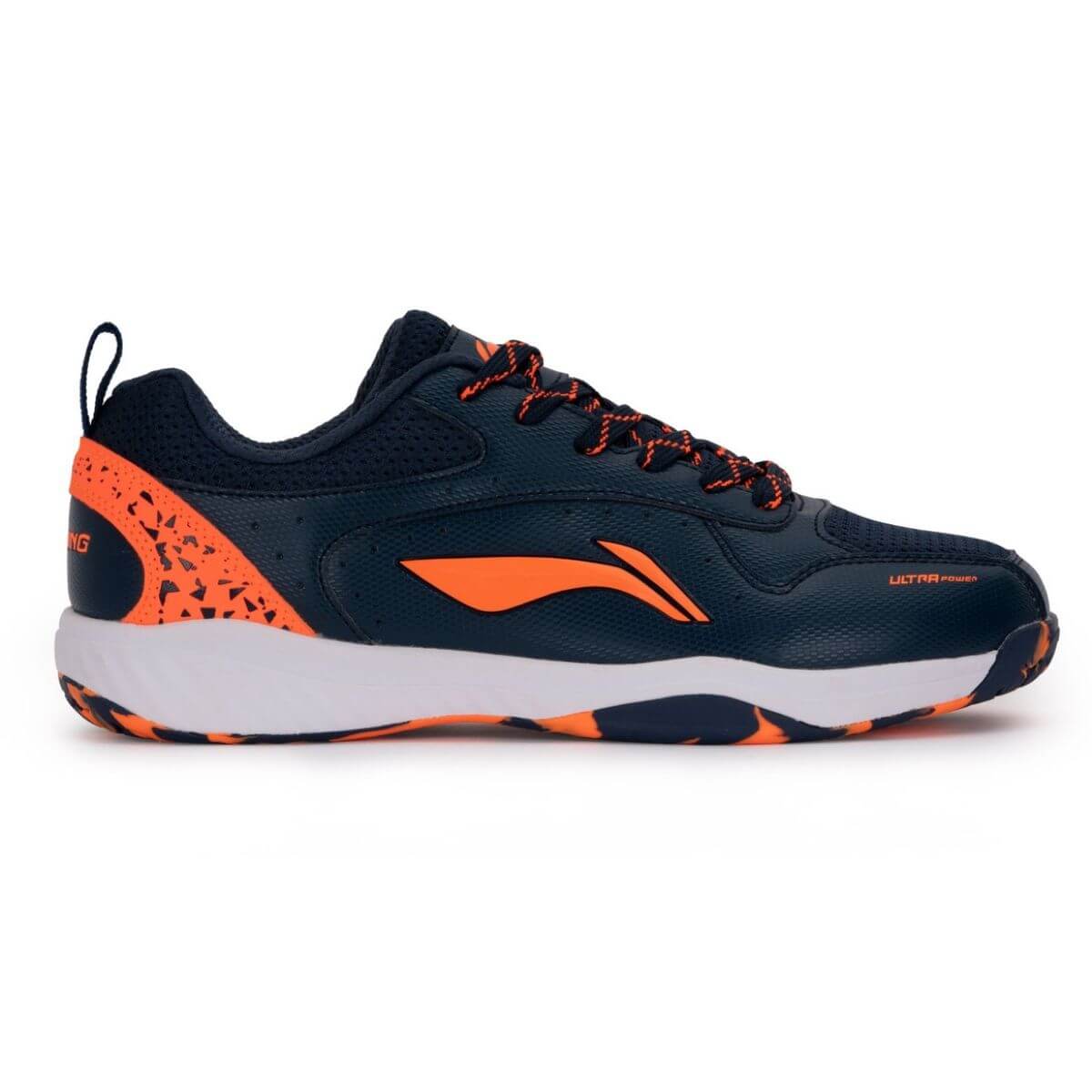 Li-Ning Ultra Power Badminton Shoes (Navy/Orange) –