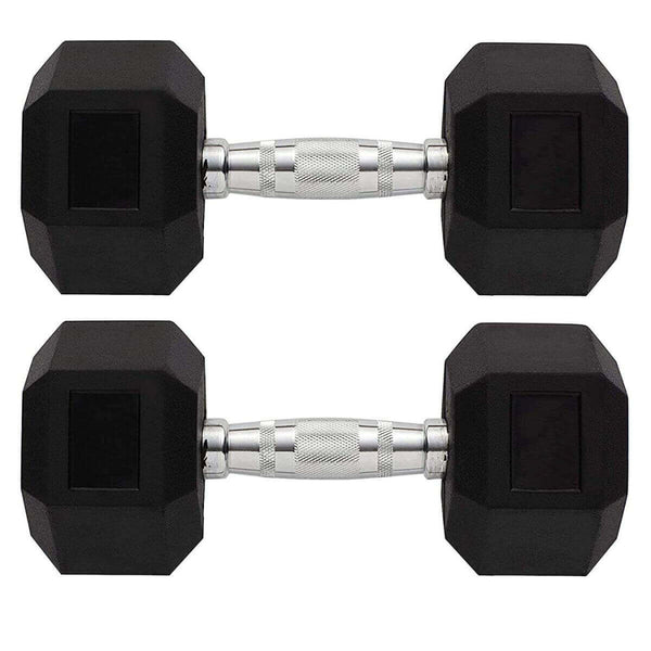 Bodyfit Dumbbells Set, Hex Dumbbell, Rubber Coated Professional Hex Dumbbells [5Kg-15KgPair]