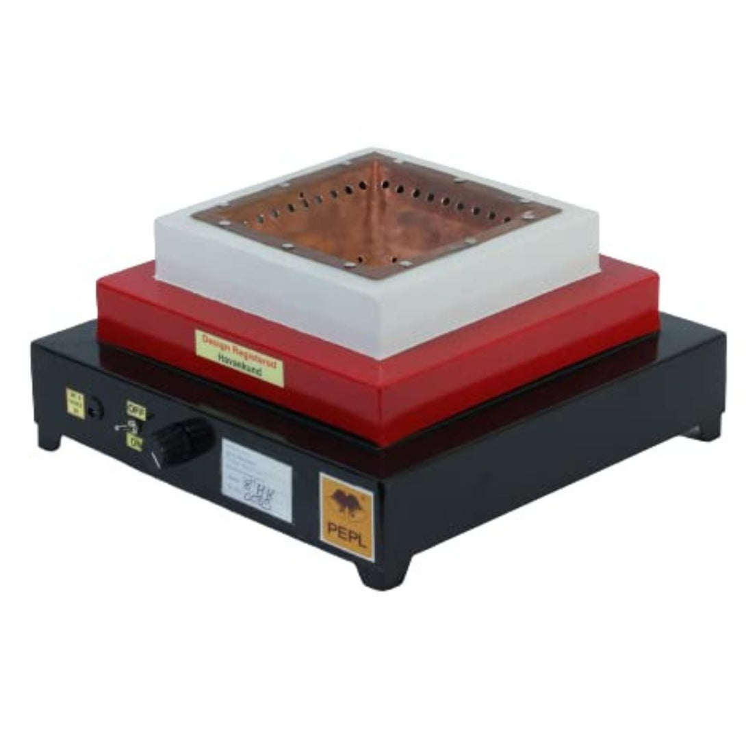 Bioflame Mild Steel 17″ Diagonal Smokeless Havan Kund-Large