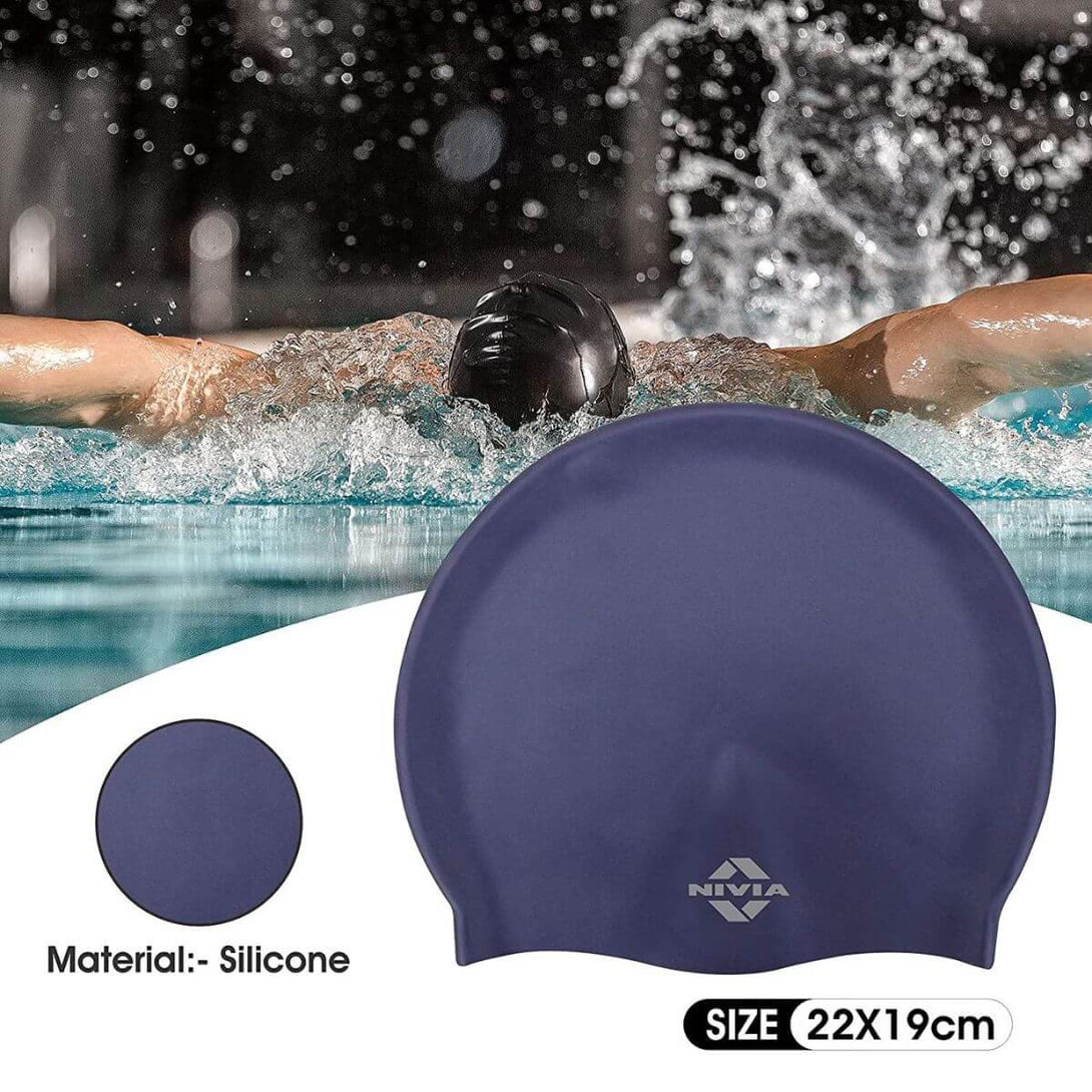 Nivia Classic Silicone Adult Swimming Cap