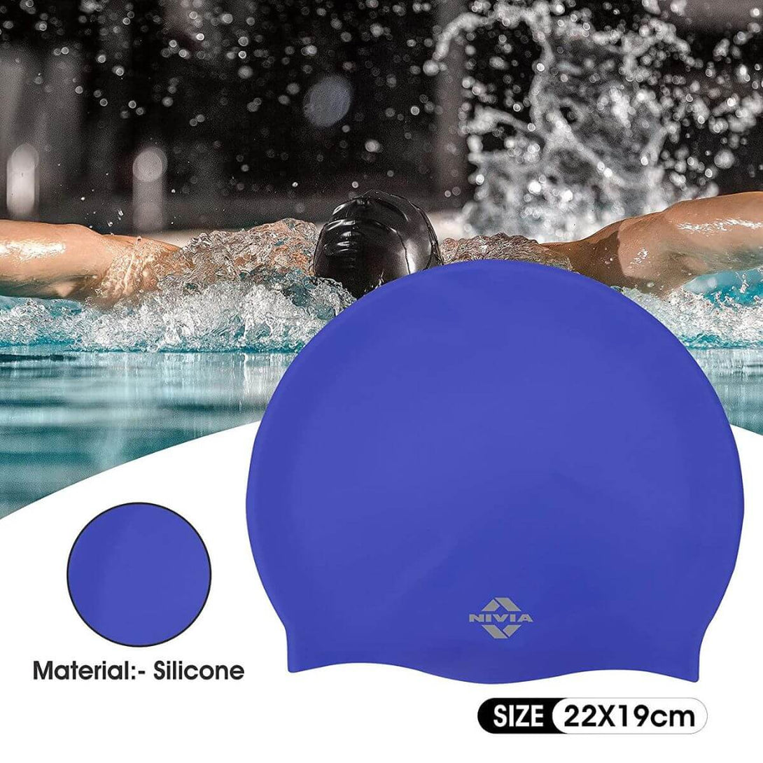 Nivia Classic Silicone Adult Swimming Cap
