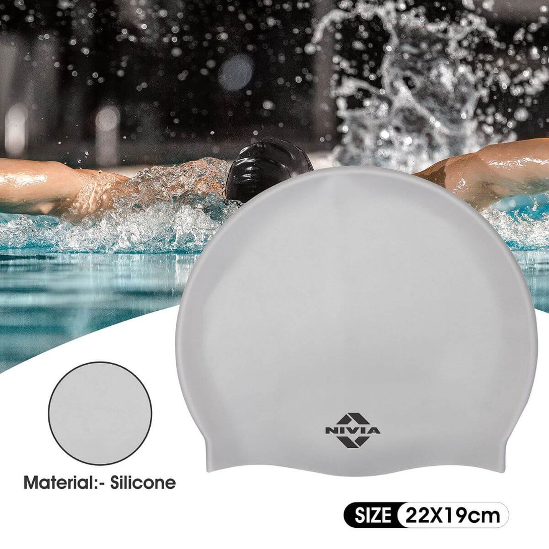 Nivia Classic Silicone Adult Swimming Cap