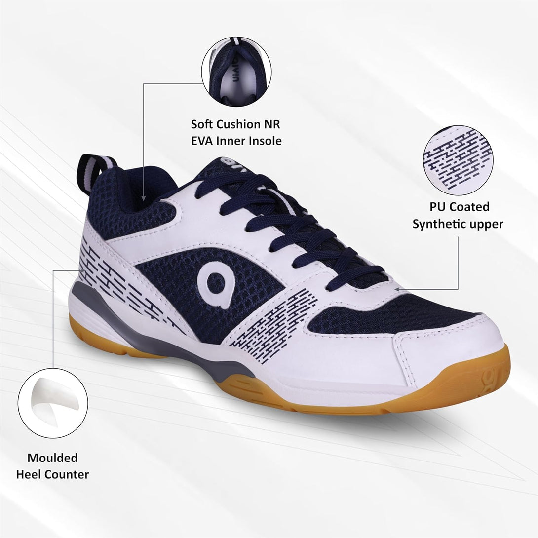 Aivin Attract 2.0 Badminton Shoes For Mens-White / Blue