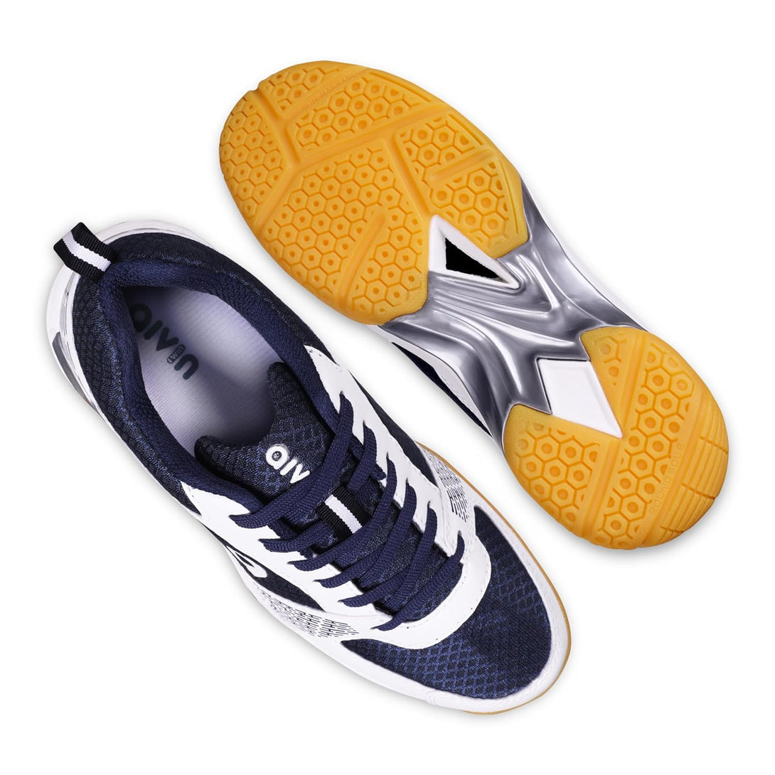 Aivin Attract 2.0 Badminton Shoes For Mens-White / Blue