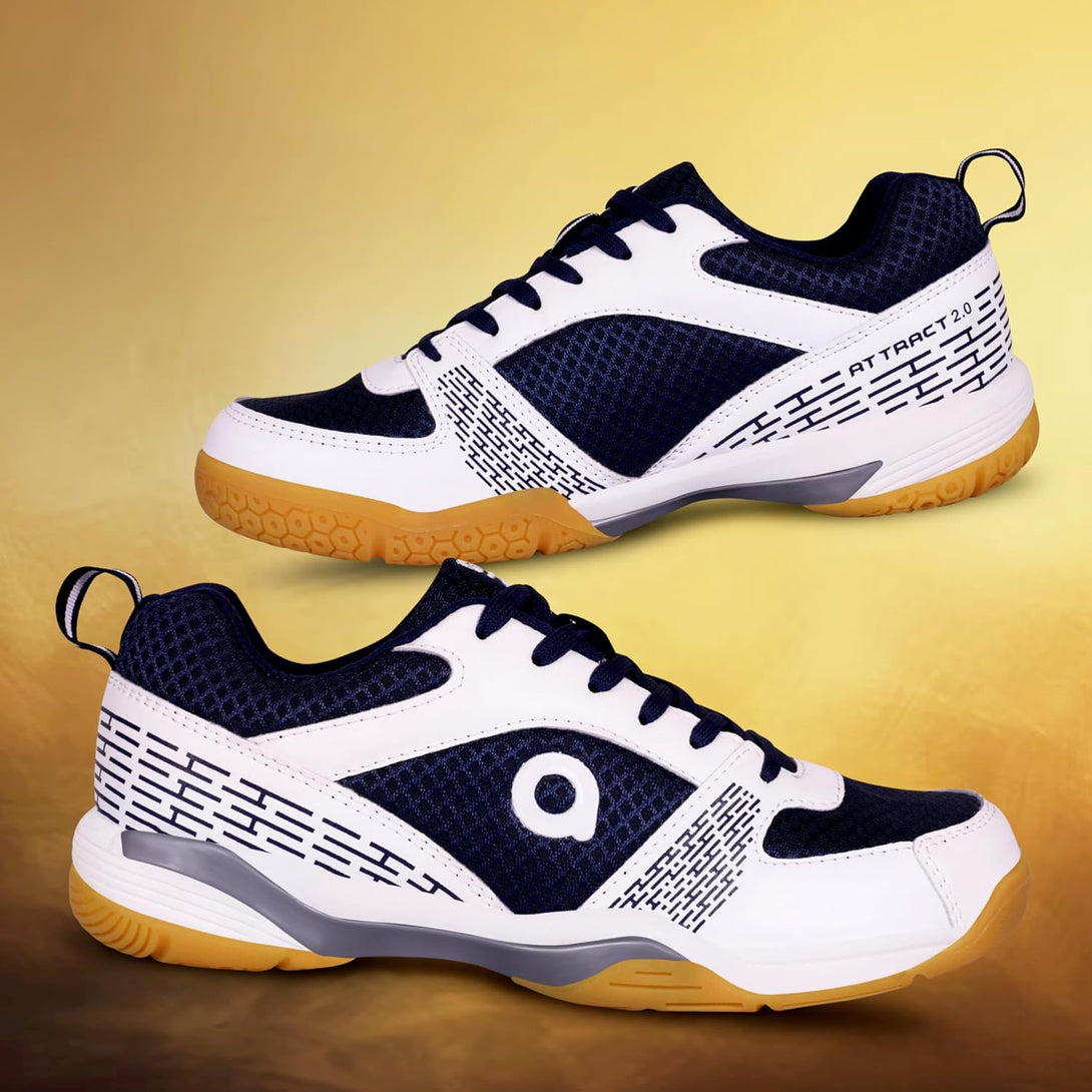 Aivin Attract 2.0 Badminton Shoes For Mens-White / Blue