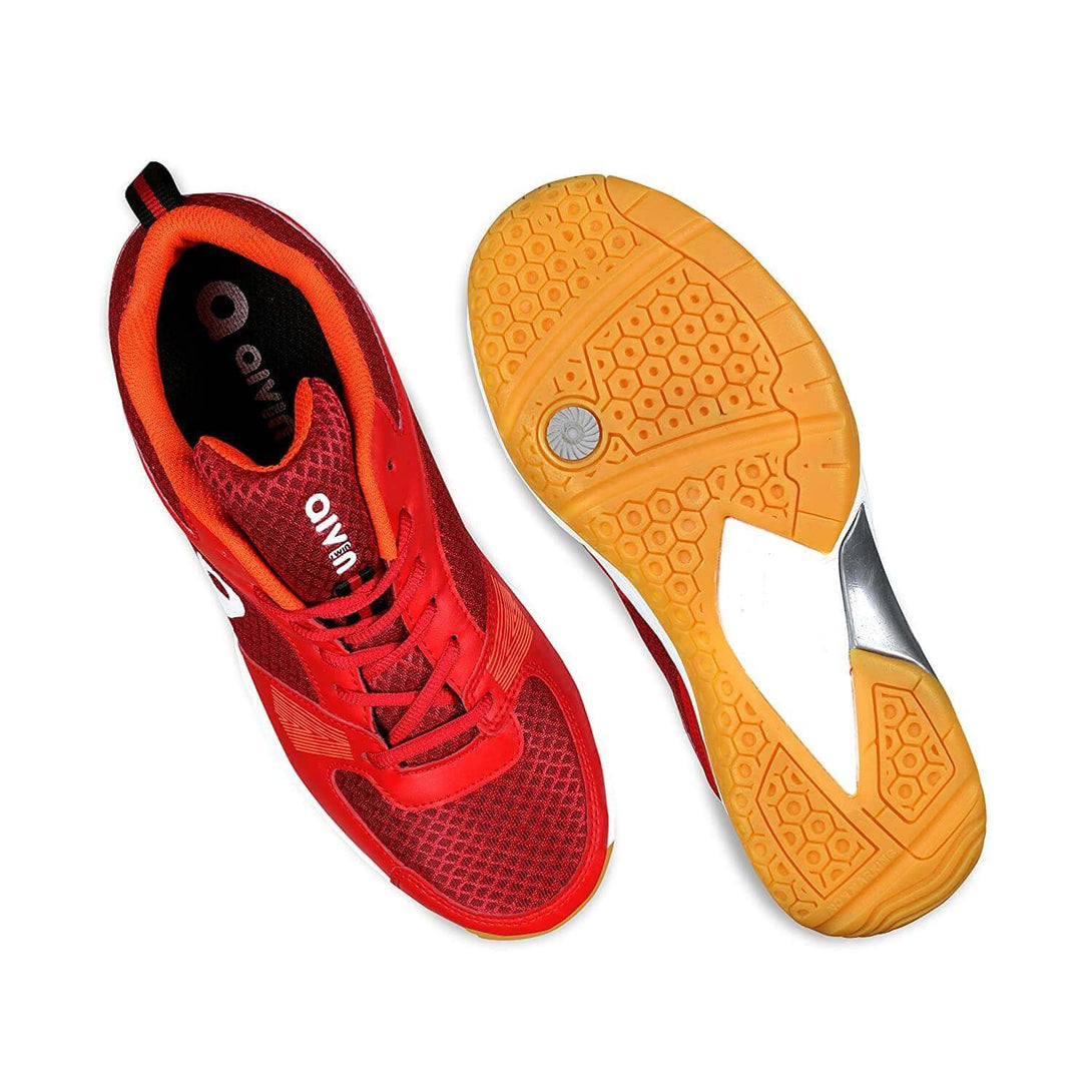 Aivin Attract Badminton Shoes For Mens-Red