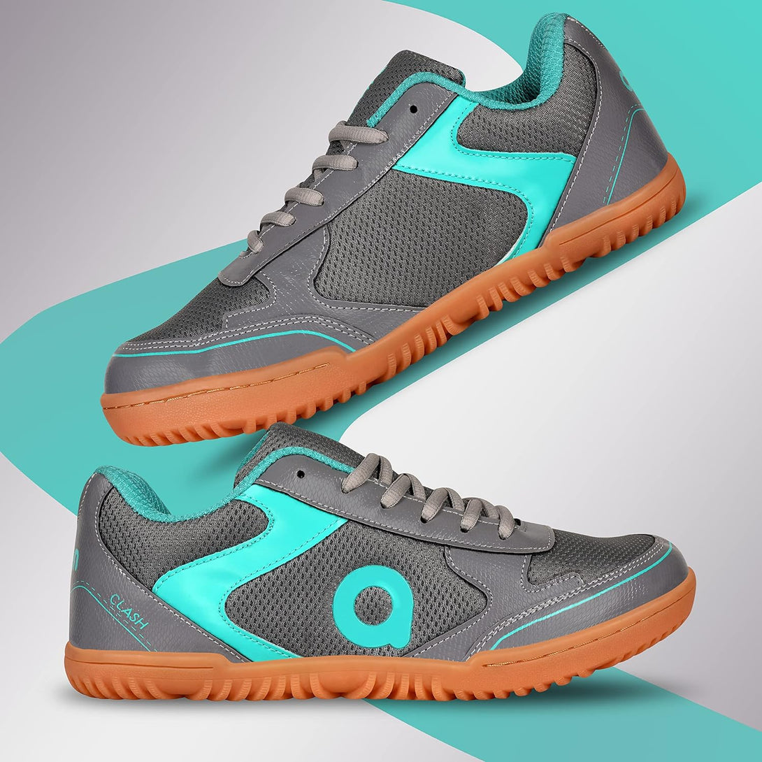 Aivin Clash Badminton Shoes -Green/Grey