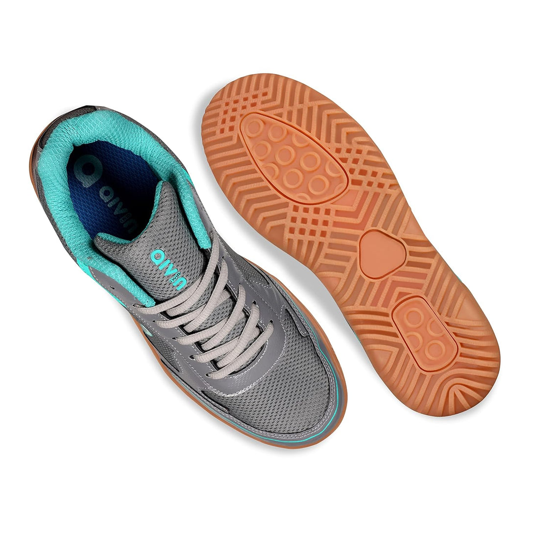 Aivin Clash Badminton Shoes -Green/Grey