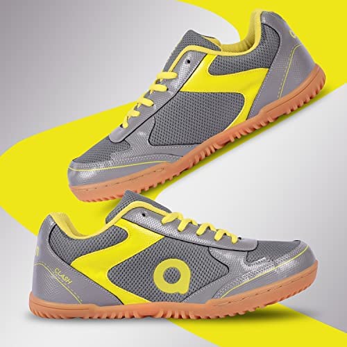 Aivin Clash Badminton Shoes -Yellow/Grey