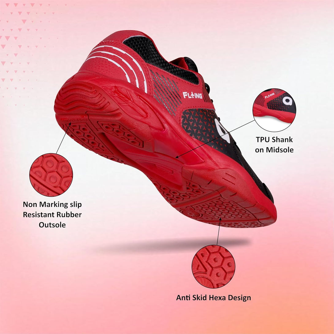 Aivin Flying Badminton Shoes -Red