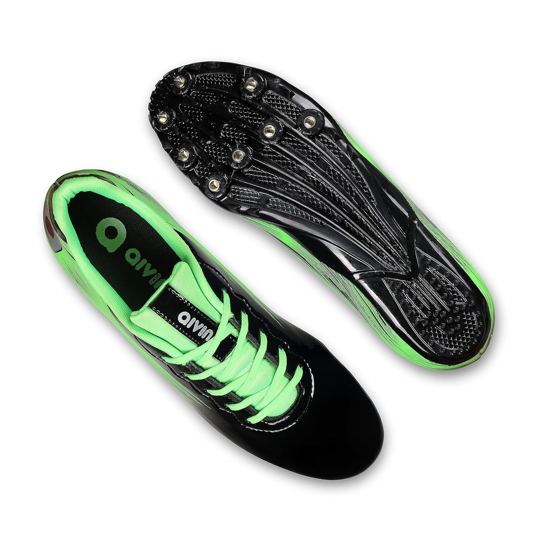 Aivin Race Running Spike- Black/Green