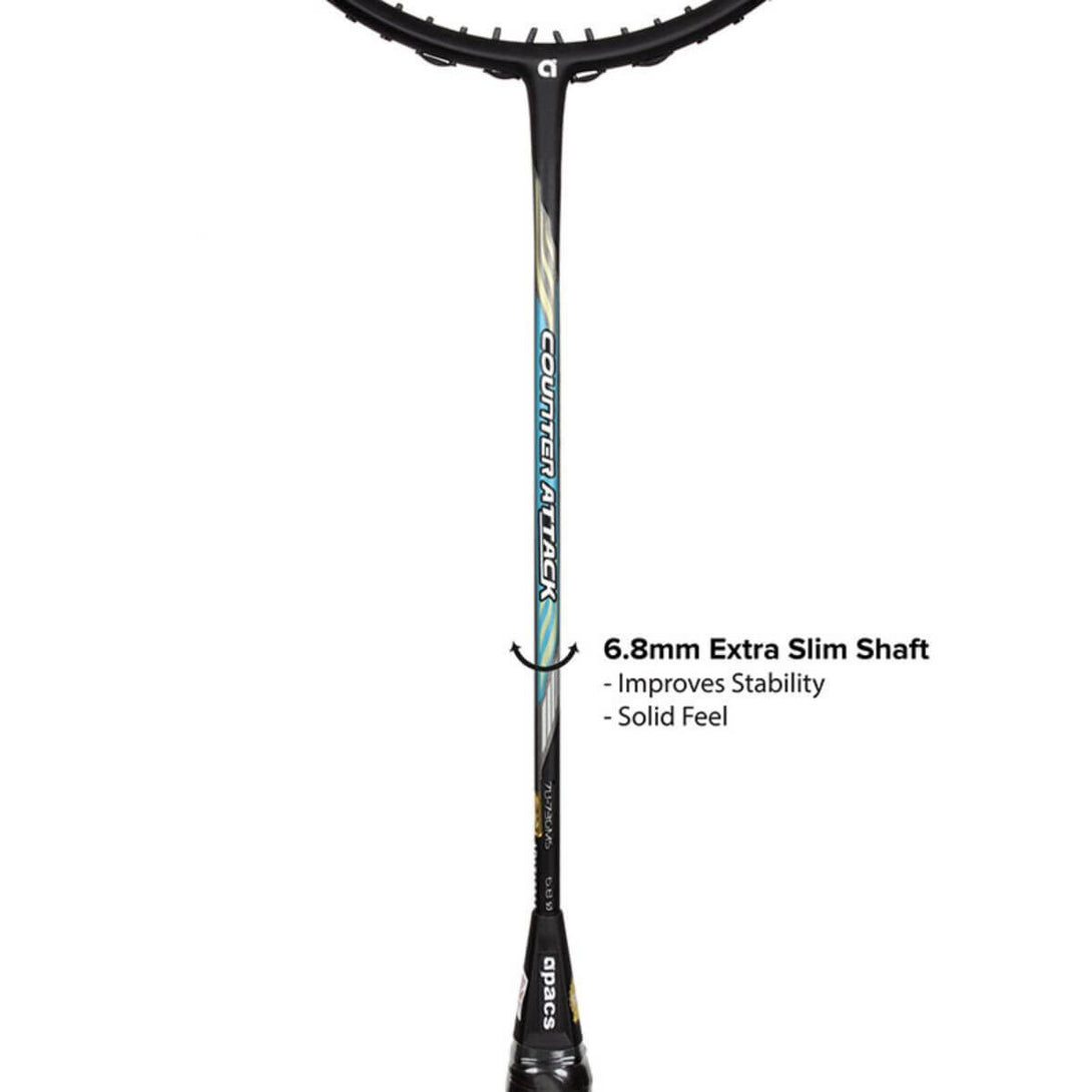 Apacs Counter Attack Badminton Racquet (Unstrung) – Sportswing.in