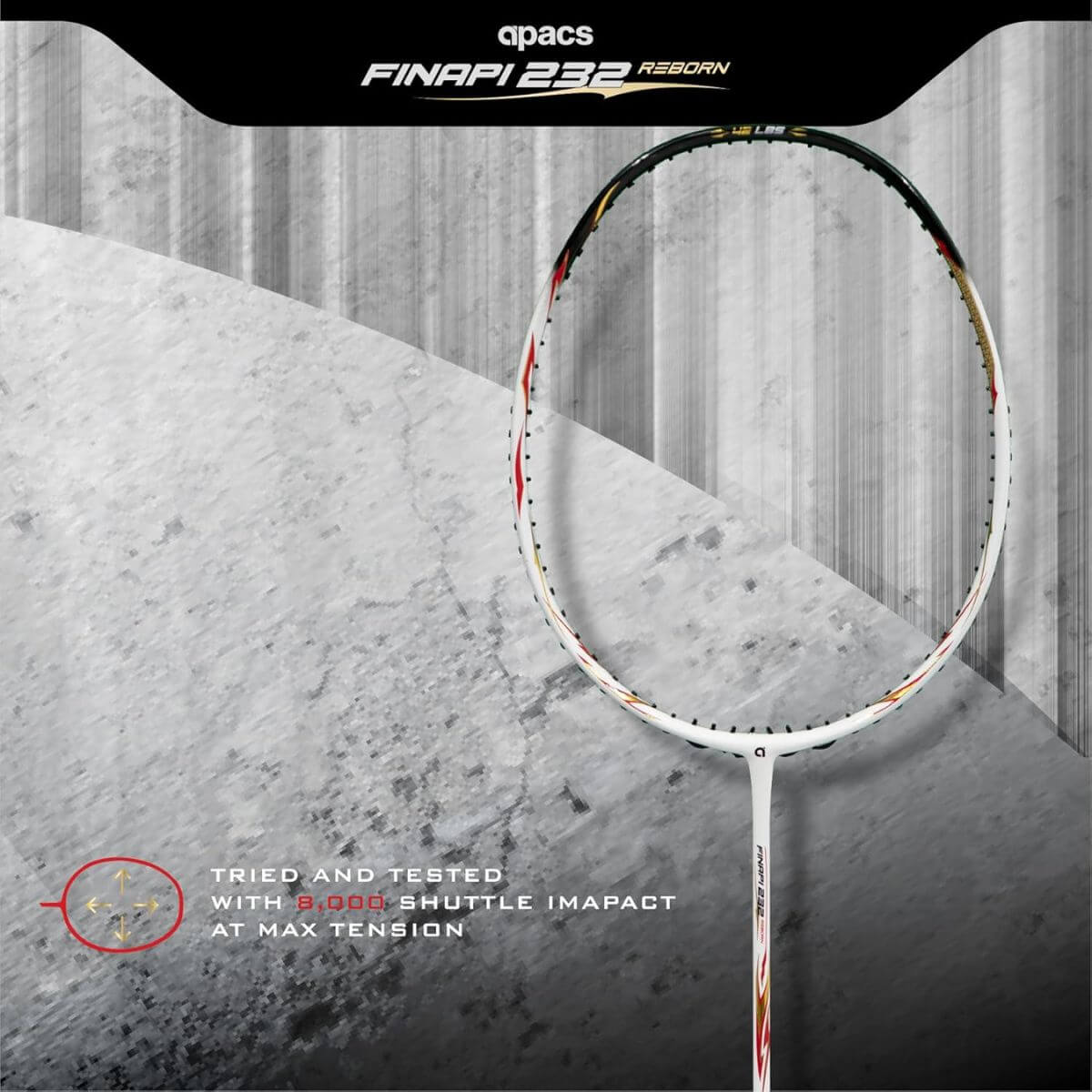 Apacs Finapi 232 Reborn Badminton Racquet-Unstrung – Sportswing.in