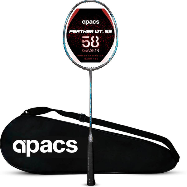 Apacs Feather Weight 55 Badminton Racquet (Grey/Blue)