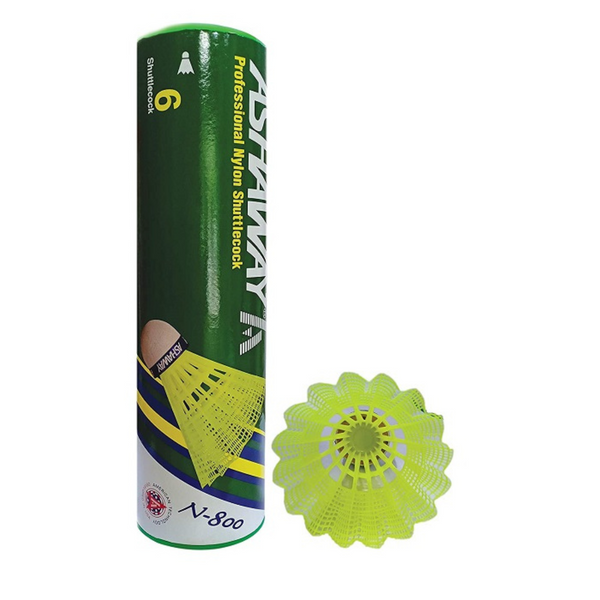Ashaway N-800 Nylon Badminton Shuttlecock (6 Pcs)