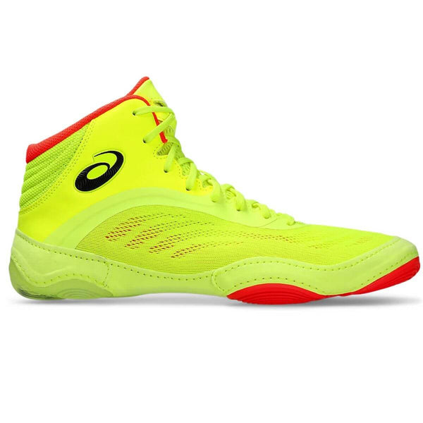 Asics Men Split Elite Paris Wrestling Shoes (Safety Yellow/black)