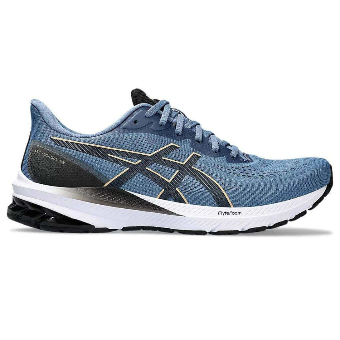 Asics GT-1000 12 Running Shoes (Storm Blue/Dune)