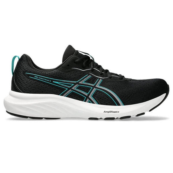Asics Gel-Contend 9 Running Shoes (Black/Wave Teal)