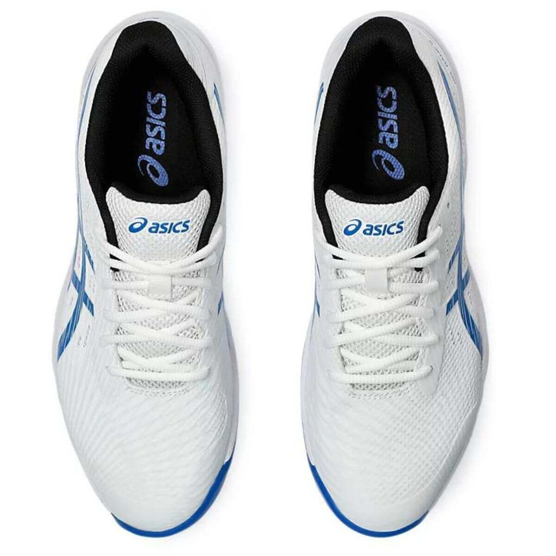 Asics Gel-Game 9 Tennis Shoes (White/Tuna Blue)
