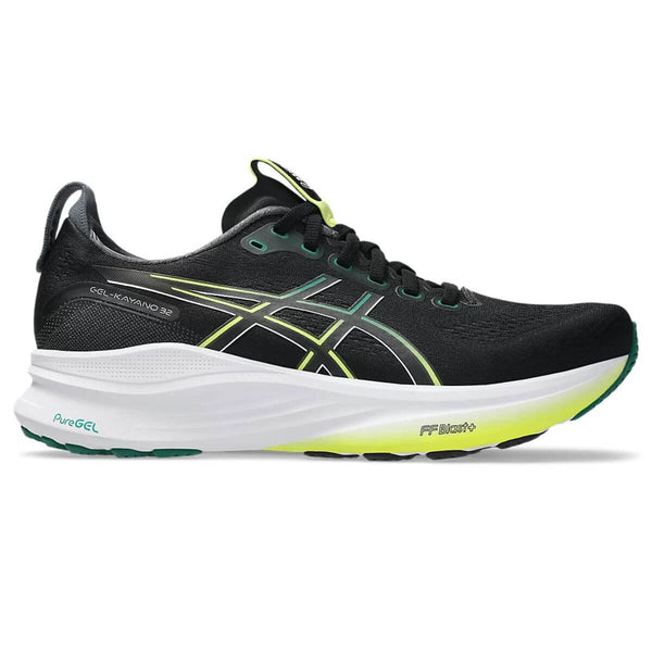 Asics Gel-Kayano 32 Running Shoes (Black/Jasper Green)