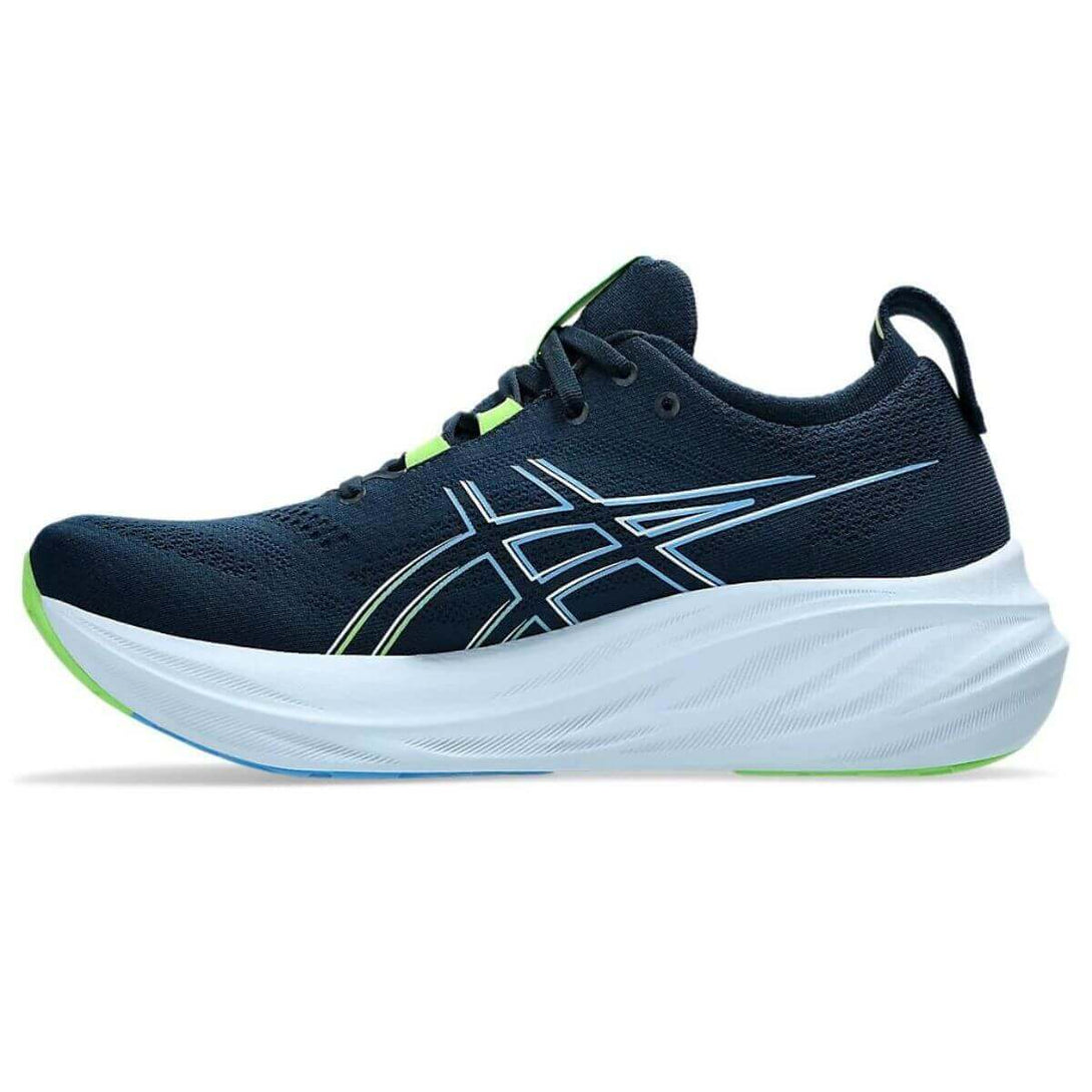 Asics Gel-Nimbus 26 Running Shoes (French Blue/Electric Lime)