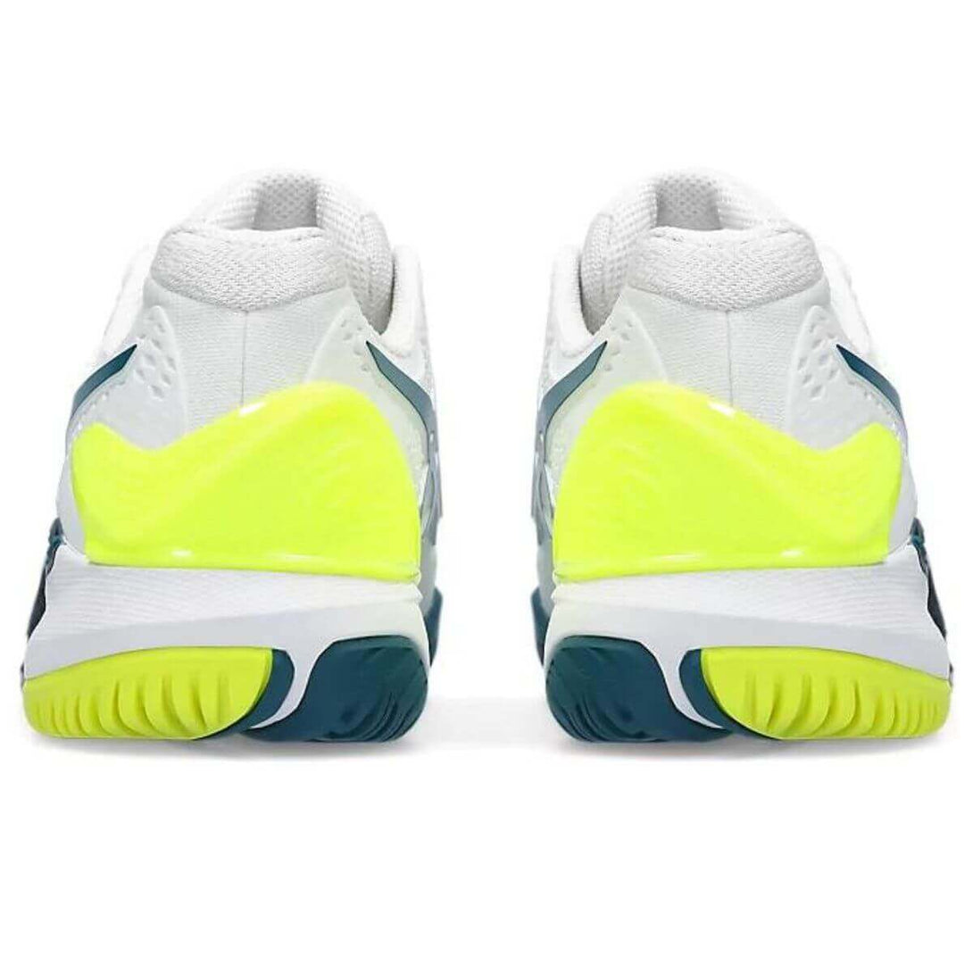 Asics Gel-Resolution 9 Tennis Shoes (White/Restful Teal)