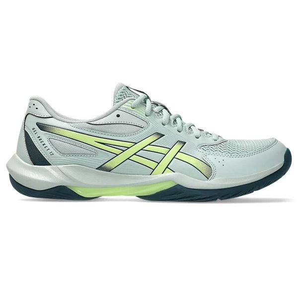 Asics Gel-Rocket 12 Volleyball/Badminton Shoes (Lichen Rock/Tranquil Teal)