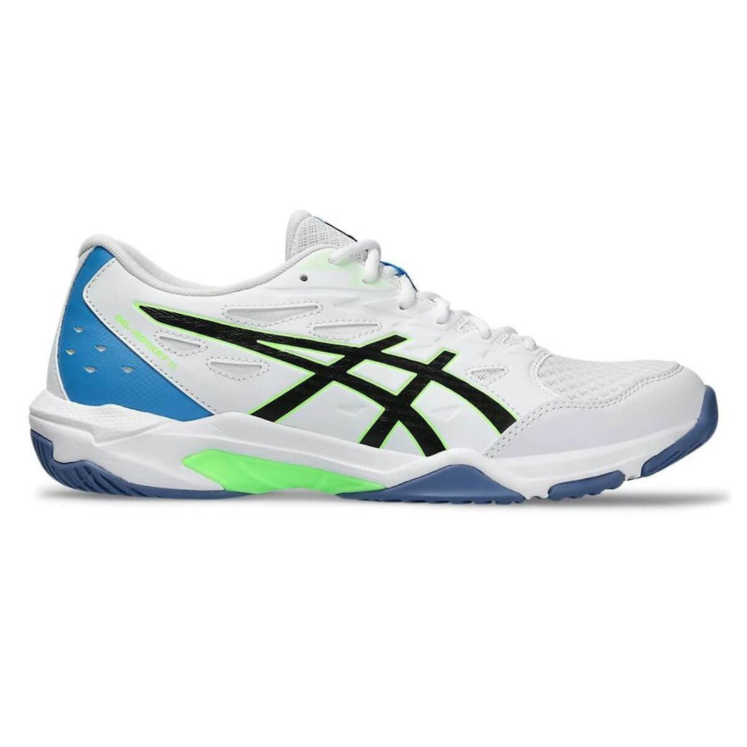 Asics Gel Rocket 11 Badminton Shoes (White/Lime Burst)
