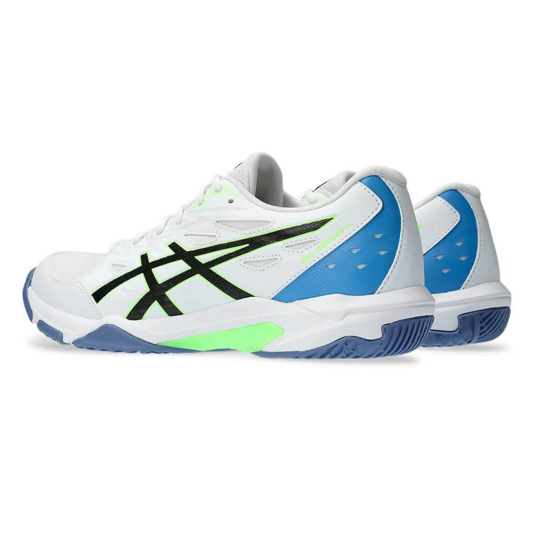 Asics Gel Rocket 11 Badminton Shoes (White/Lime Burst)