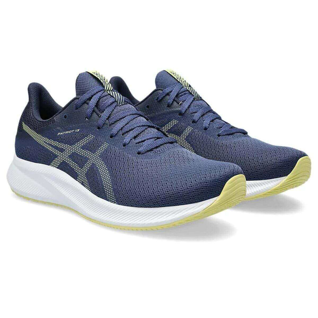 Asics Patriot 13 Running Shoes (Deep Ocean/Glow Yellow)