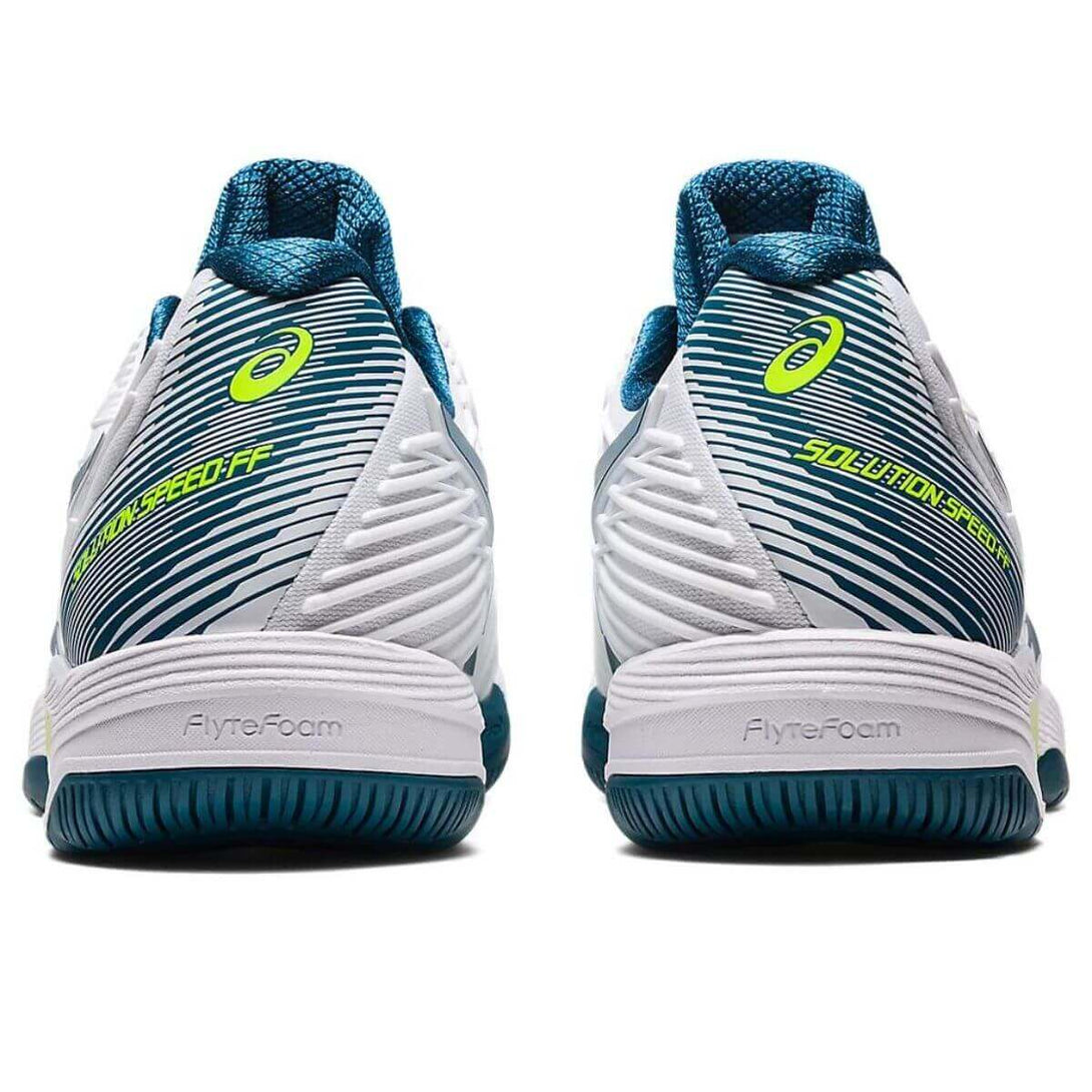 Asics Solution Speed Ff 2 Tennis Shoes (White/Restful Teal)