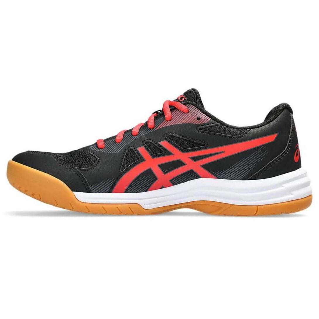 Asics Upcourt 5 Badminton Shoes (BLACK/CLASSIC RED)