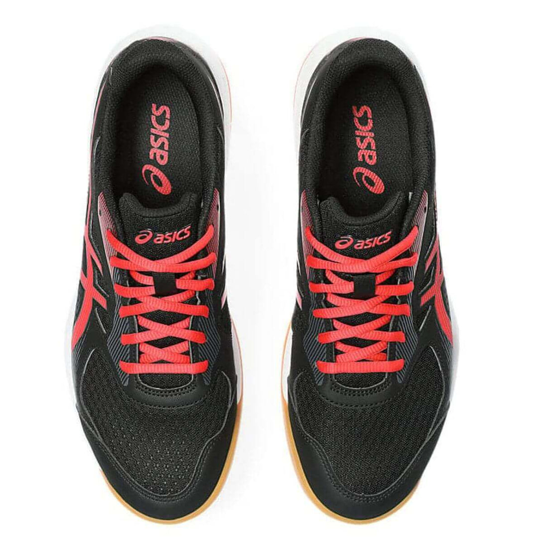 Asics Upcourt 5 Badminton Shoes (BLACK/CLASSIC RED)