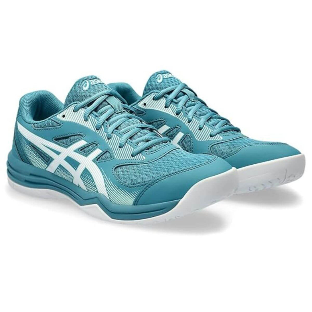 Asics Upcourt 5 Badminton Shoes (Blue Teal/White)