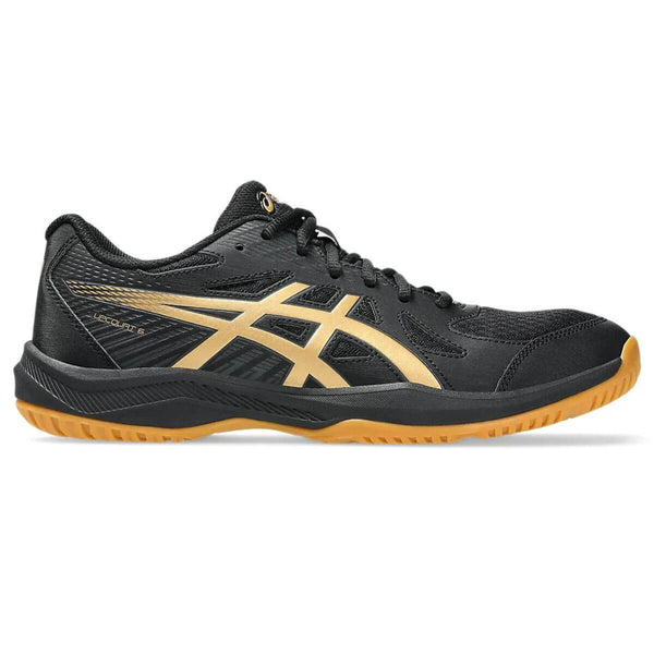 Asics Upcourt 6 Badminton Shoes (Black/Pure Gold)