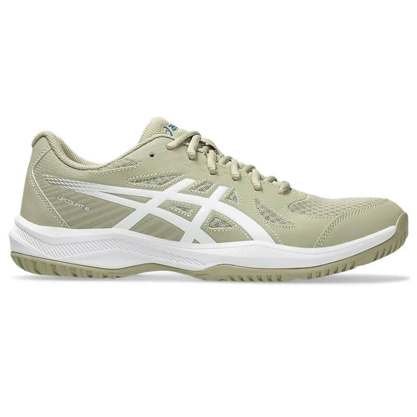 Asics Upcourt 6 Volleyball/Badminton Shoes (KHAKI/WHITE)