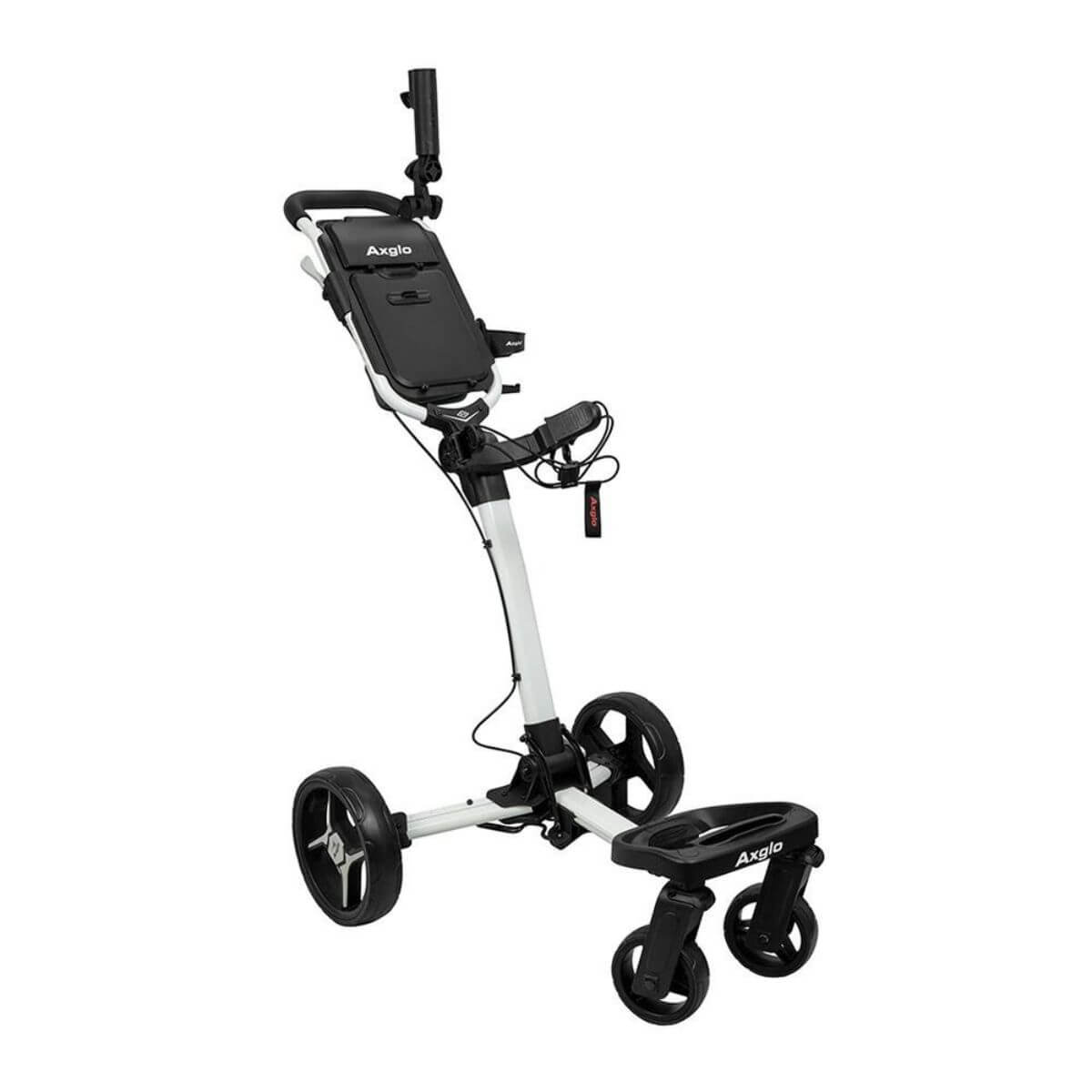 Axglo Flip N Go Pro Four Wheel Golf Trolley White – Sportswing.in