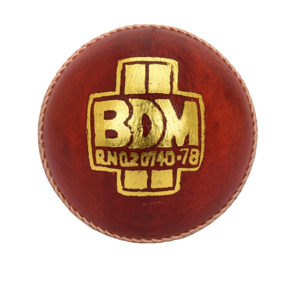BDM King Fisher League Cricket Leather Ball (Pack of 1 & 6)