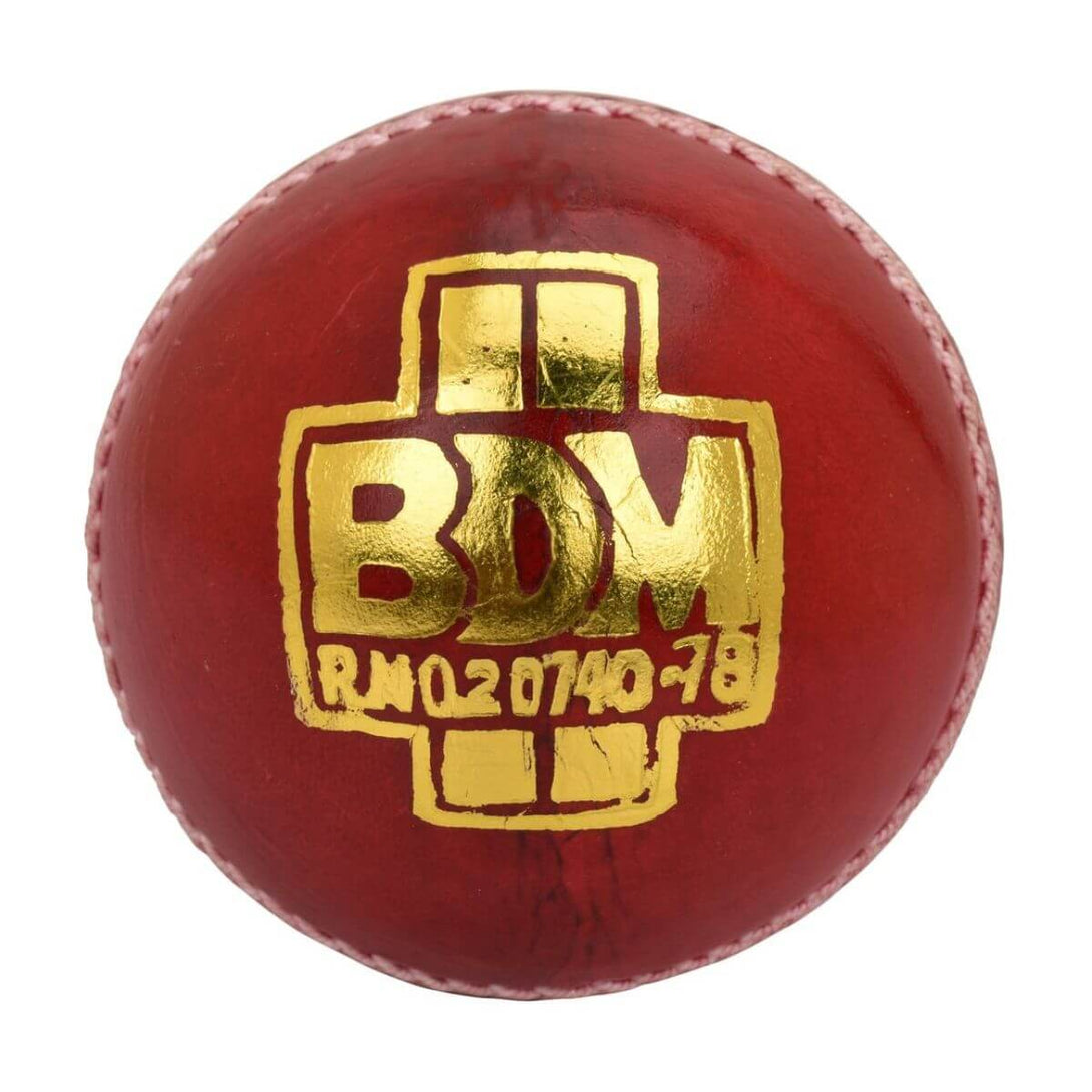 BDM Kingfisher Club Red Leather Ball