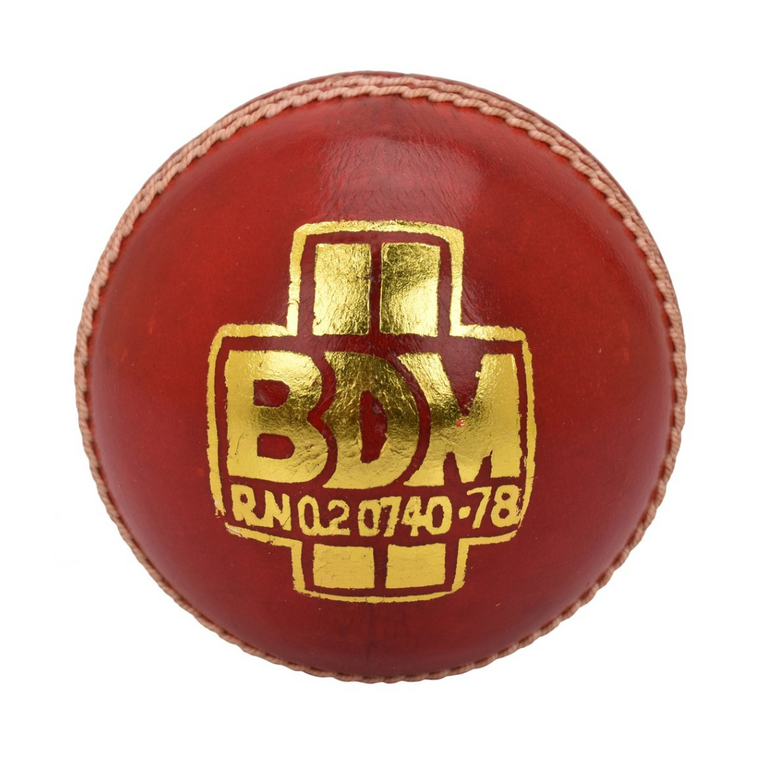 BDM Quick Spring Cricket Leather Ball (Pack of 1 & 6)