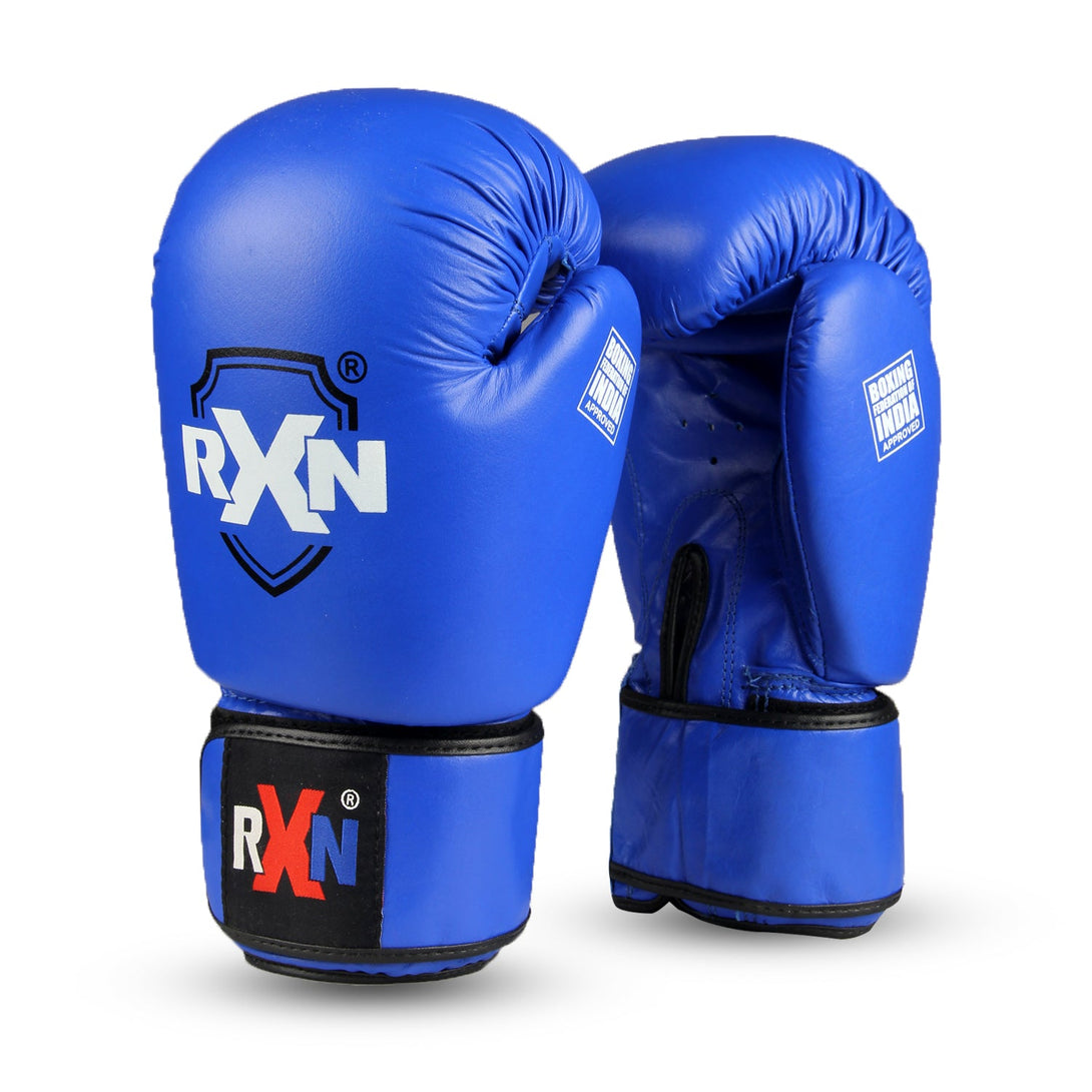 RXN World Champ Competition Professional Top Grain Leather Boxing Gloves - (BG-01)