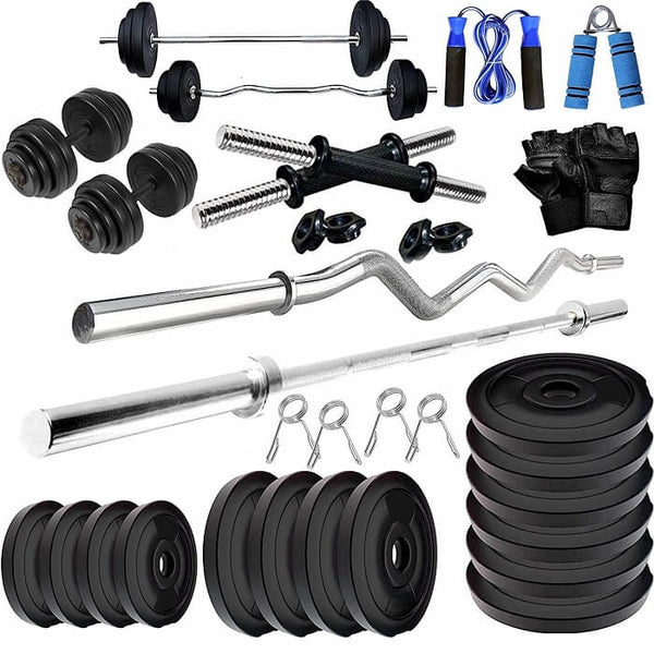 Bodyfit Home Gym Combo, Home Gym Set, Home Gym Equipment (8kg-80kg)