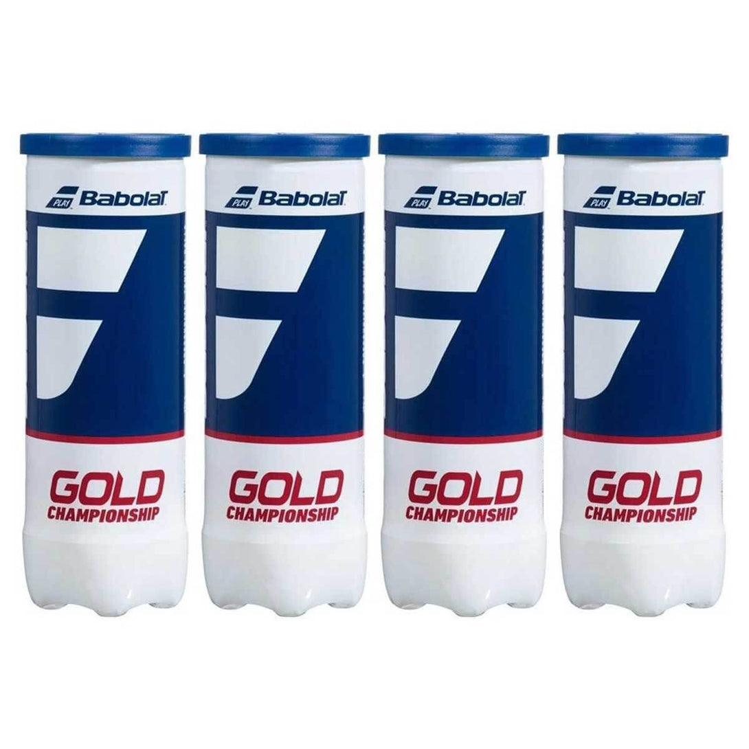 Babolat Gold Championship Tennis Ball (4Cans-12 Balls)