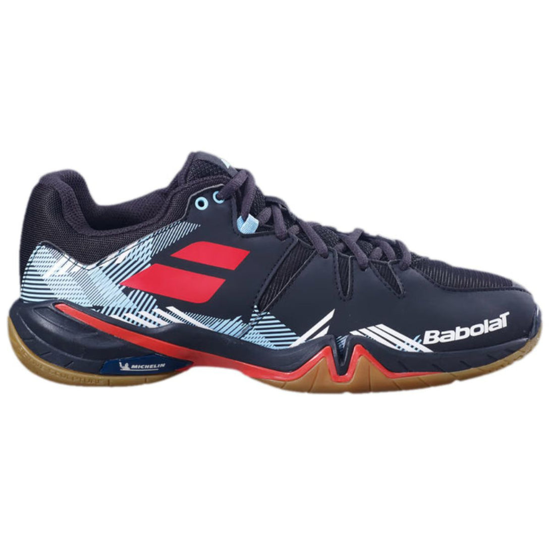 Babolat Shadow Spirit Men Badminton Indoor Shoes ( Black/Tomato Red)