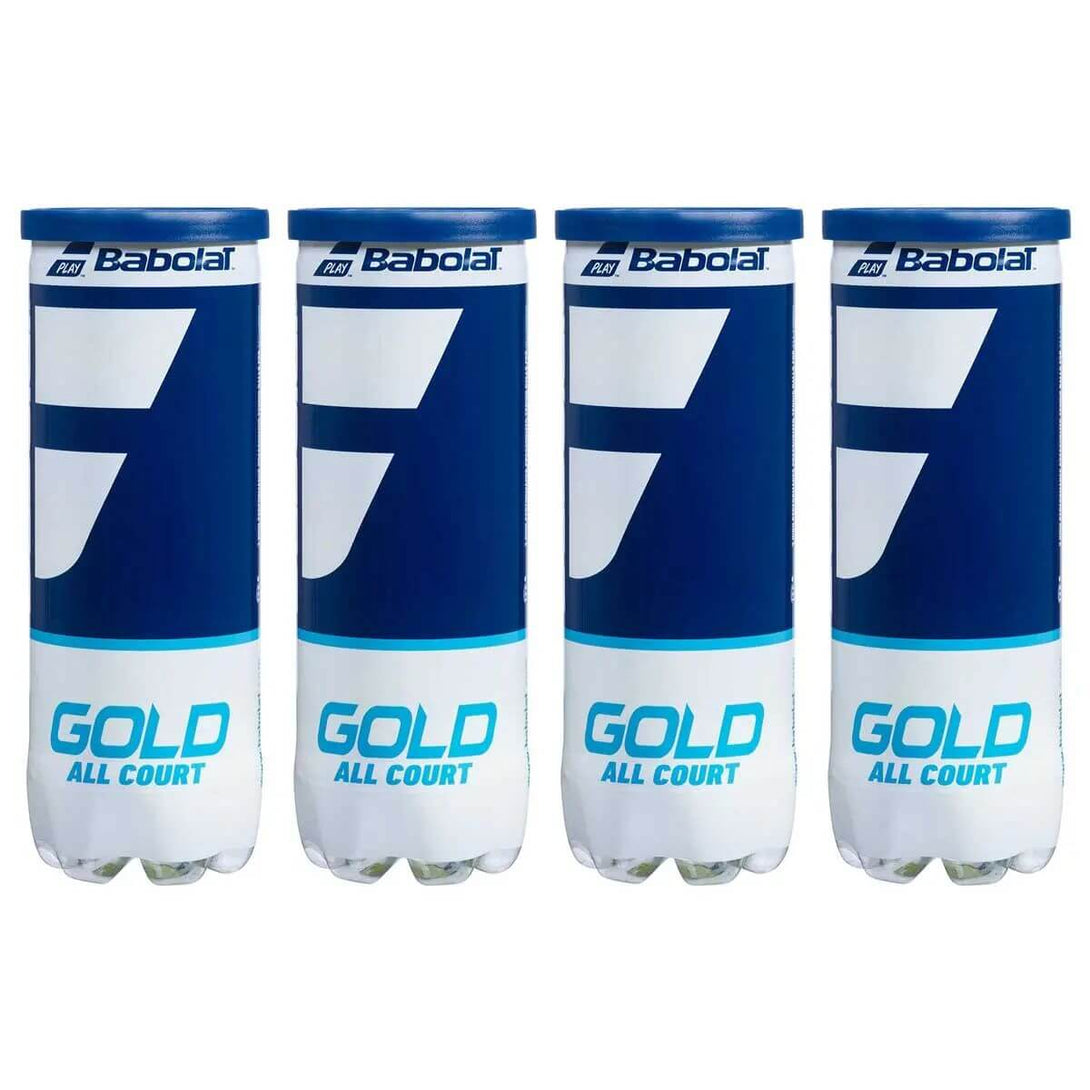 Babolat Gold All Court Tennis Ball (4Cans-12 Balls)