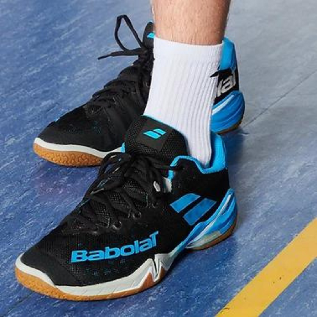 Babolat Shadow Tour Men Badminton Indoor Shoes (Black/Blue)