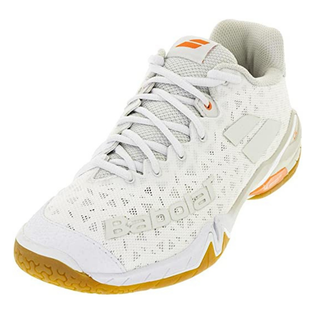 Babolat Shadow Tour Men Badminton Indoor Shoes (White/Light Grey)