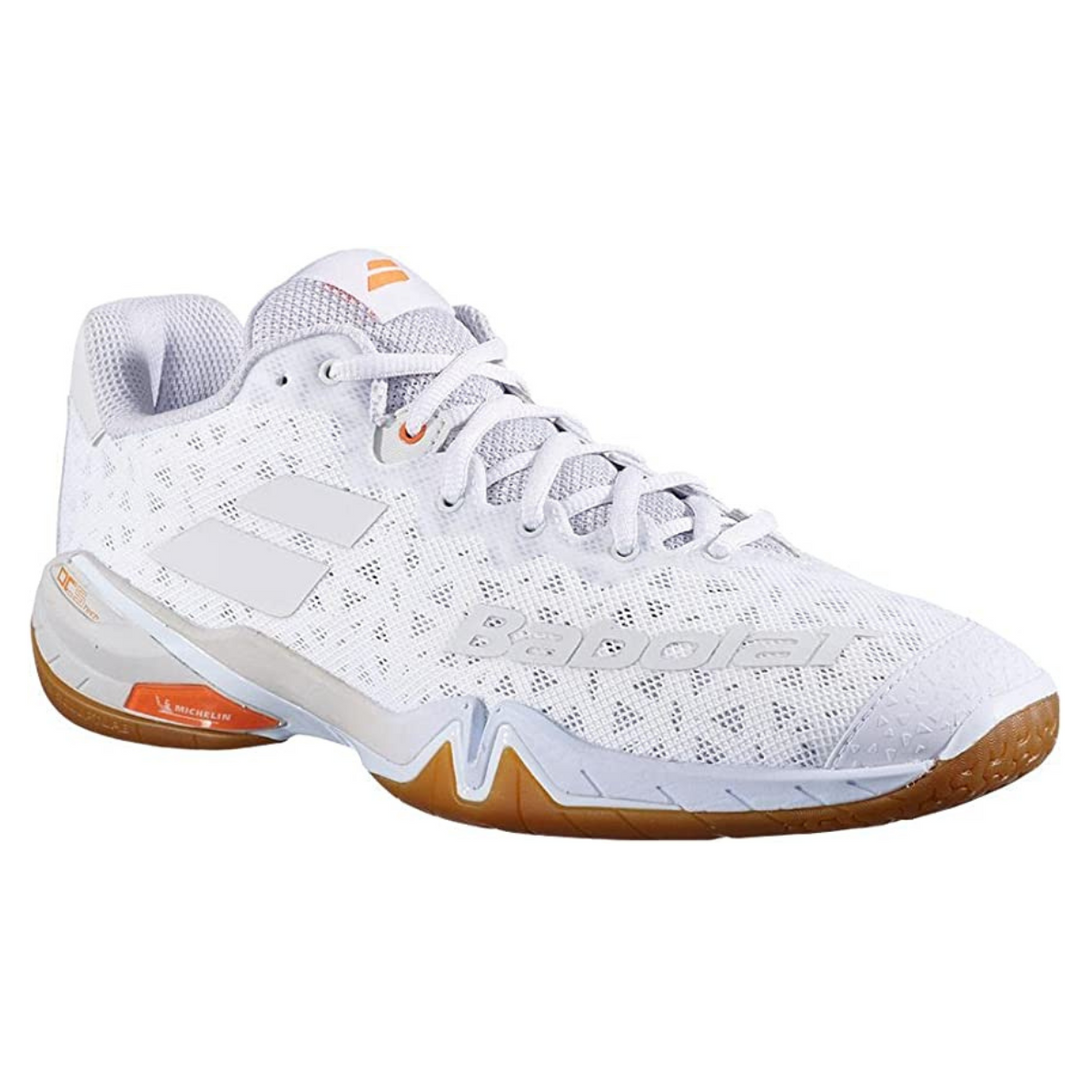 Babolat Shadow Tour Men Badminton Indoor Shoes (White/Light Grey)