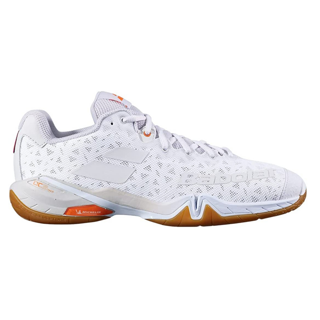 Babolat Shadow Tour Men Badminton Indoor Shoes (White/Light Grey)