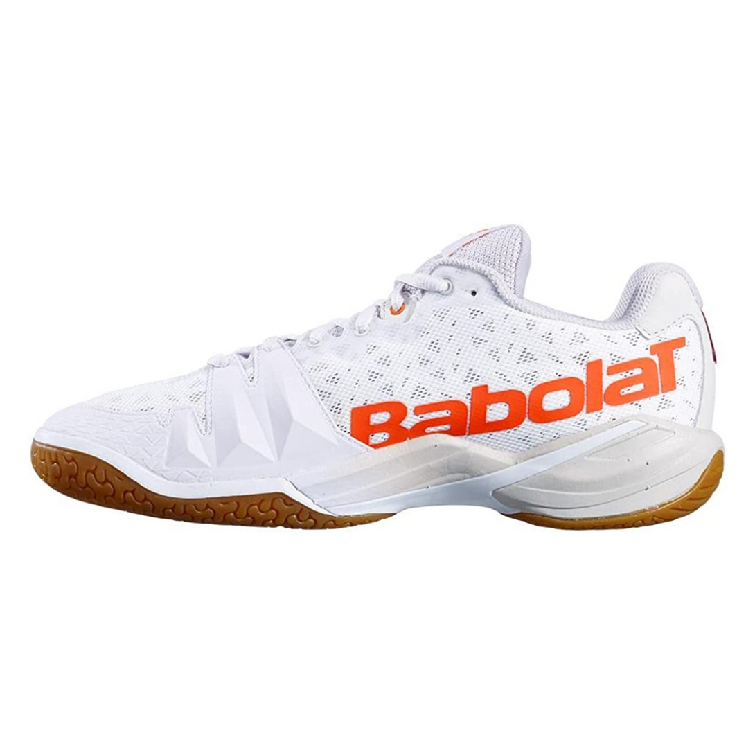 Babolat Shadow Tour Men Badminton Indoor Shoes (White/Light Grey)